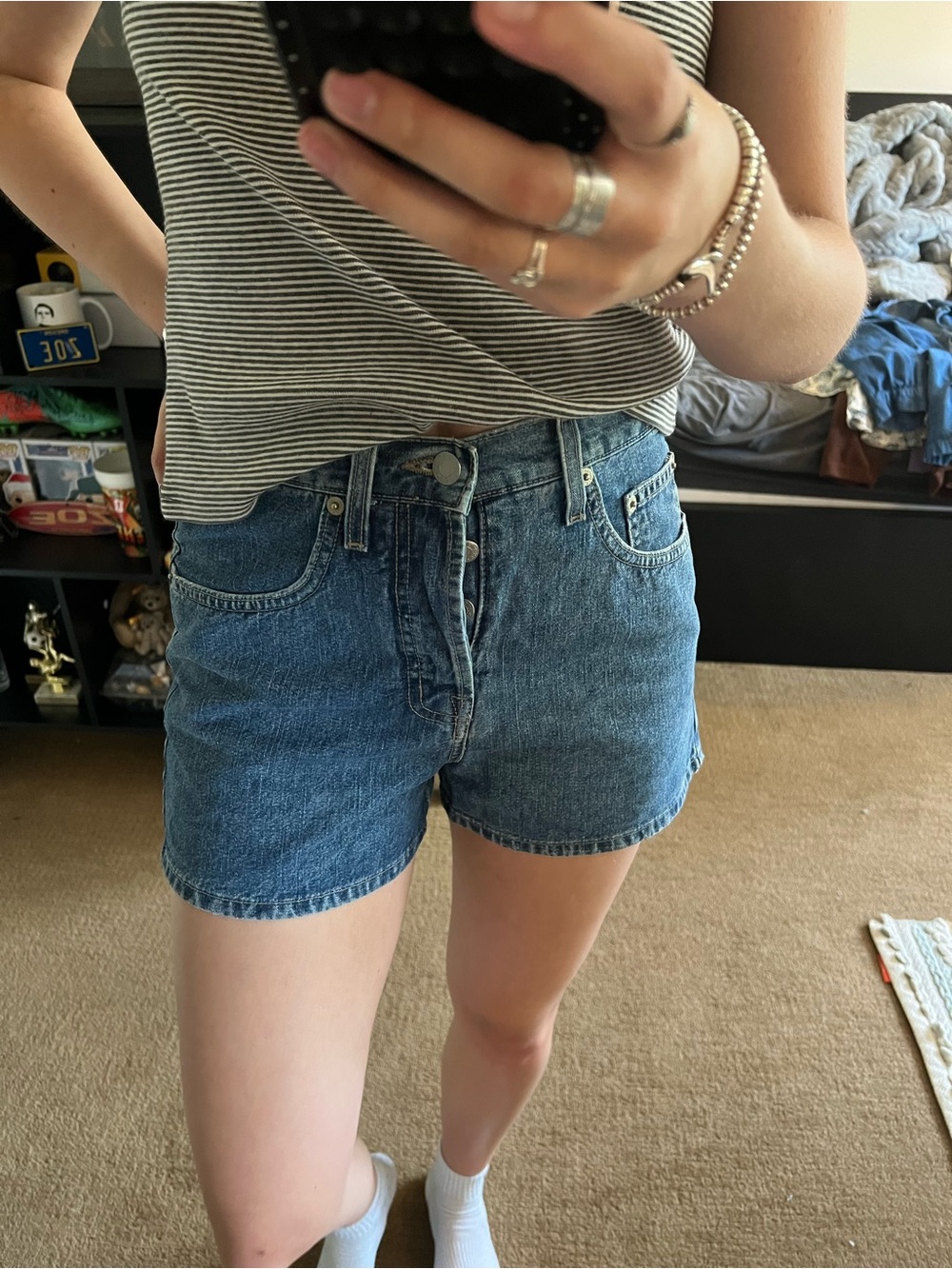 Denim shorts
